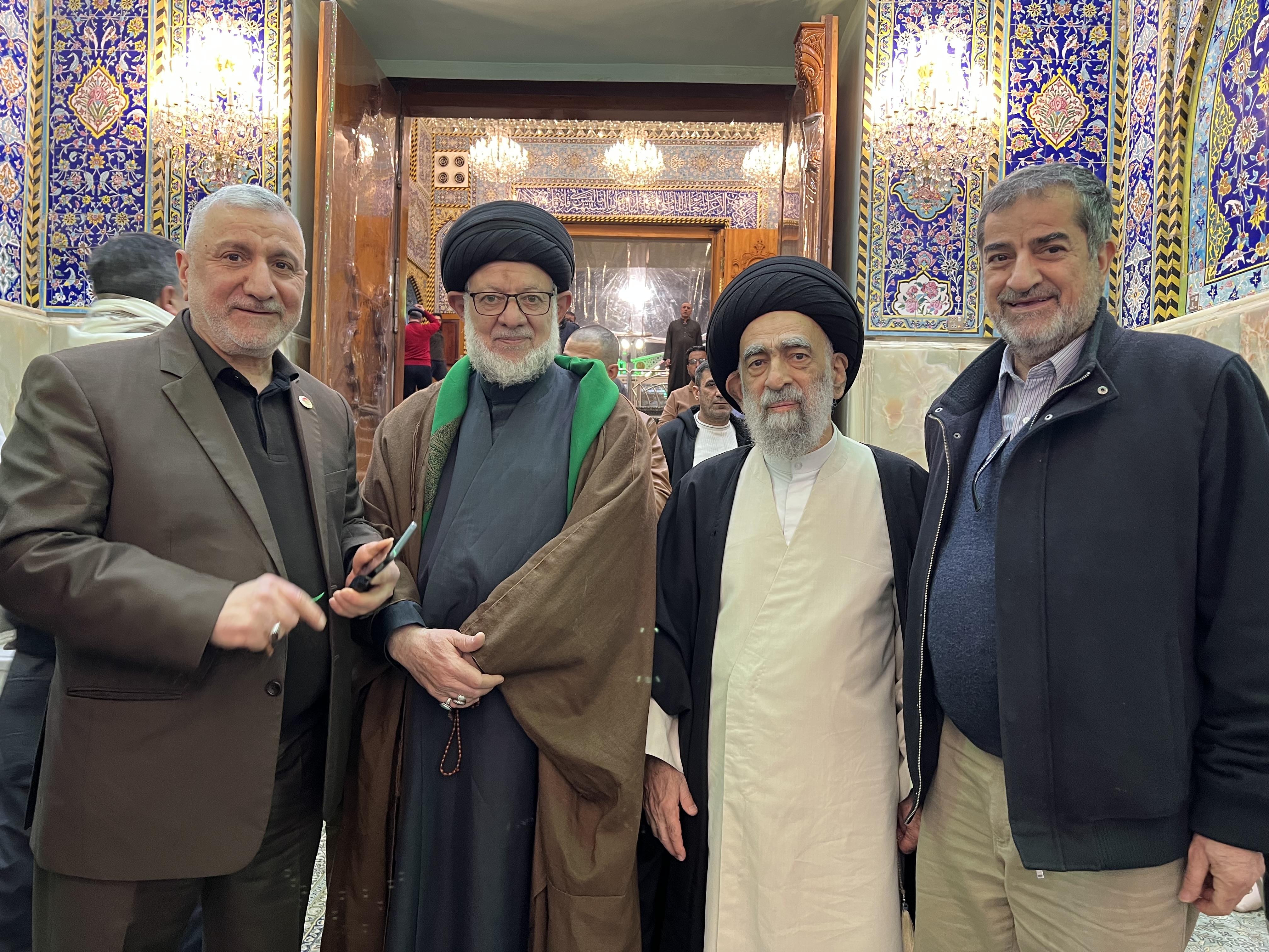 وصول السيد هادي المدرسي الى كربلاء المقدسة