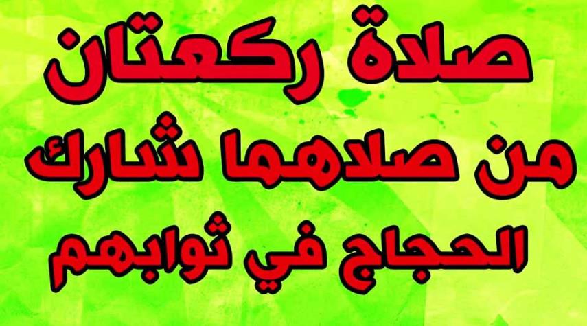 شارك الحجاج في ثوابهم وأن لم تحج.